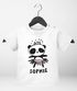 Baby T-Shirt mit Namen personalisiert kleines Panda-Bär Mädchen kurzarm Bio-Baumwolle SpecialMe®preview