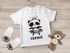Baby T-Shirt mit Namen personalisiert kleines Panda-Bär Mädchen kurzarm Bio-Baumwolle SpecialMe®preview