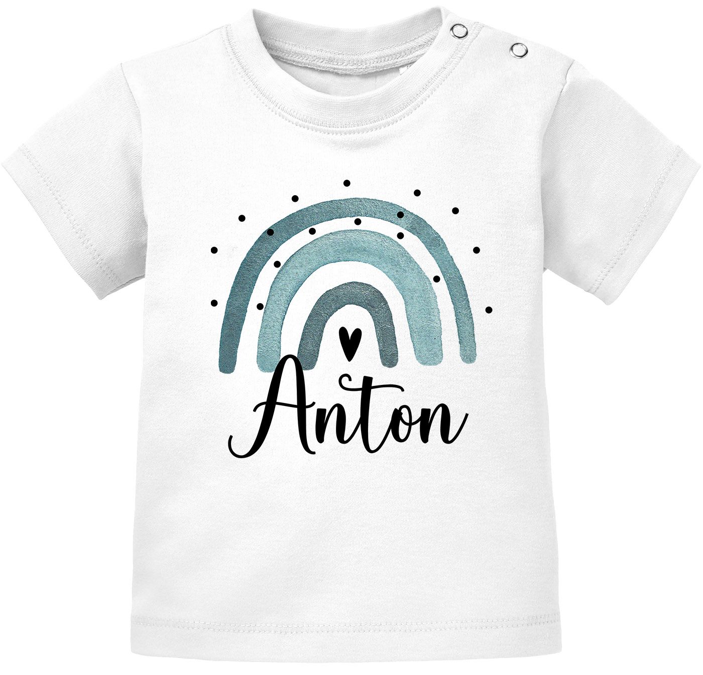 Baby T-Shirt mit Namen personalisiert, MOTIV, Junge Mädchen kurzarm Bio-Baumwolle SpecialMe®
