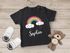 Baby T-Shirt mit Namen personalisiert Regenbogen Wolke Herz Junge Mädchen kurzarm Bio-Baumwolle SpecialMe®preview
