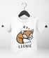 Baby T-Shirt mit Namen personalisiertTiermotive little Fox Fuchs Pinguin Panda kurzarm Bio-Baumwolle SpecialMe®preview