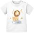 Baby T-Shirt mit Namen Tier-Motive Nashorn Löwe Elefant Watercolor Junge Mädchen kurzarm Bio-Baumwolle SpecialMe®preview