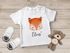 Baby T-Shirt Name Bär Fuchs Einhorn Bedruckt Tiermotive personalisierte Geschenke Junge Mädchen kurzarm Bio-Baumwolle SpecialMe®preview