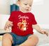 Baby T-Shirt personalisiert mit Namen bedrucken Eichhörnchen Print Namensgeschenke Baby Geburt Taufe Junge/Mädchen SpecialMe®preview