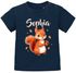 Baby T-Shirt personalisiert mit Namen bedrucken Eichhörnchen Print Namensgeschenke Baby Geburt Taufe Junge/Mädchen SpecialMe®preview