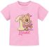 Baby T-Shirt personalisiert mit Namen Geburtstagsshirt Bär Ballerina Zahl 1 Mädchen SpecialMe®preview