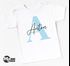 Baby T-Shirt personalisiert mit Namen und Anfangsbuchstabe Wunschname Pastell-Design Mädchen Jungen Baumwolle SpecialMe®preview