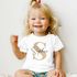 Baby T-Shirt personalisiert mit Namen und Anfangsbuchstabe Wunschname Pastell-Design Mädchen Jungen Baumwolle SpecialMe®preview