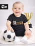 Baby T-Shirt WM Fußball-Sommer 2026 Deutschlandshirt Trikot-Stil personalisiert Name Nummer Fußball Fanshirt Baumwolle Moonworks®preview