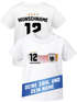Baby T-Shirt WM Fußball-Sommer 2026 Deutschlandshirt Trikot-Stil personalisiert Name Nummer Fußball Fanshirt Baumwolle Moonworks®preview
