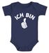 Babybody erster Geburtstag Ich bin 1 Comic-Hand Daumen Geschenk für einjähriges Kind kurzarm Body Baumwolle Moonworks®preview
