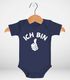 Babybody erster Geburtstag Ich bin 1 Comic-Hand Daumen Geschenk für einjähriges Kind kurzarm Body Baumwolle Moonworks®preview