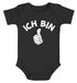 Babybody erster Geburtstag Ich bin 1 Comic-Hand Daumen Geschenk für einjähriges Kind kurzarm Body Baumwolle Moonworks®preview