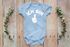 Babybody erster Geburtstag Ich bin 1 Comic-Hand Daumen Geschenk für einjähriges Kind kurzarm Body Baumwolle Moonworks®preview