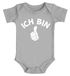 Babybody erster Geburtstag Ich bin 1 Comic-Hand Daumen Geschenk für einjähriges Kind kurzarm Body Baumwolle Moonworks®preview