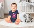 Babybody erster Geburtstag lustiger Spruch Ich bin schon 1 jetzt wird's gefährlich kurzarm Body Baumwolle Moonworks®preview