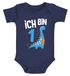 Babybody erster Geburtstag Spruch Ich bin 1 Dinosaurier Dino kurzarm Body Baumwolle Moonworks®preview