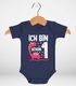 Babybody erster Geburtstag Spruch Ich bin schon 1 Jahr Dinosaurier Dino kurzarm Body Baumwolle Mädchen Moonworks®preview