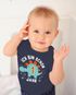 Babybody erster Geburtstag Spruch Ich bin schon 1 Jahr Dinosaurier Dino kurzarm Body Baumwolle Moonworks®preview