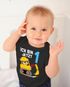 Babybody erster oder zweiter Geburtstag Bär Bagger Bauarbeiter Baggerfahrer kurzarm Body Bio-Baumwolle Moonworks®preview