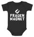 Babybody für Jungen lustige Aufschrift Frauenmagnet kurzarm Bio-Baumwolle Moonworks®preview