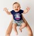 Babybody Mädchen personalisiert mit Name und Zahl anpassbar 1 2 3 Baby- Motiv kurzarm Body Bio-Baumwolle Moonworks®preview