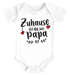 BabyBodyfürMädchen&JungenZuhauseistdawoPapa/MamaistHerzkurzarmBioBaumwolleSpecialMe®preview