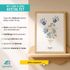 Babyposter mit Fußabdruck Handabdruck - personalisiertes Blumenposter Geschenke zur Geburt & Taufe SpecialMe®preview