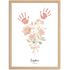 Babyposter mit Fußabdruck Handabdruck - personalisiertes Blumenposter Geschenke zur Geburt & Taufe SpecialMe®preview