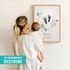 Babyposter mit Fußabdruck Handabdruck - personalisiertes Blumenposter mit Name & Geburtsdaten Geschenke zur Geburt & Taufe SpecialMe®preview