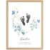 Babyposter mit Fußabdruck Handabdruck - personalisiertes Blumenposter mit Name & Geburtsdaten Geschenke zur Geburt & Taufe SpecialMe®preview