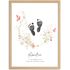 Babyposter mit Fußabdruck Handabdruck - personalisiertes Blumenposter mit Name & Geburtsdaten Geschenke zur Geburt & Taufe SpecialMe®preview