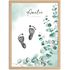 Babyposter mit Fußabdruck Handabdruck personalisiertes Poster Geschenke zur Geburt & Taufe SpecialMe®preview
