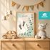 Babyposter mit Fußabdruck Handabdruck personalisiertes Poster Geschenke zur Geburt & Taufe SpecialMe®preview