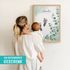 Babyposter mit Fußabdruck Handabdruck personalisiertes Poster Geschenke zur Geburt & Taufe SpecialMe®preview