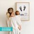 Babyposter mit Fußabdruck – personalisiertes Poster Name Geburtsdaten– Geschenk zur Geburt Taufe oder 1. Geburtstag – Babyzimmer Deko SpecialMe®preview