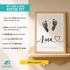 Babyposter mit Fußabdruck – personalisiertes Poster Name Geburtsdaten– Geschenk zur Geburt Taufe oder 1. Geburtstag – Babyzimmer Deko SpecialMe®preview