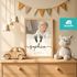 Babyposter personalisiert Fußabdruck Foto Geschenk zur Geburt Taufe 1. Geburtstag – Geburtsdaten -Babyzimmer Deko SpecialMe®preview