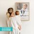 Babyposter personalisiert Fußabdruck Foto Geschenk zur Geburt Taufe 1. Geburtstag – Geburtsdaten -Babyzimmer Deko SpecialMe®preview