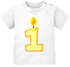 BabyT-ShirtkurzarmBabyshirtmitAufdruckersterGeburtstageins1JahrZahlMädchenJungenShirtMoonworks®preview