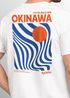 Backprint T-Shirt Herren Okinawa Japan Grafikshirt Retro Stil Minimalistisch Sommer Fashion Männer Baumwolle Neverless®preview