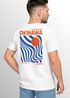 Backprint T-Shirt Herren Okinawa Japan Grafikshirt Retro Stil Minimalistisch Sommer Fashion Männer Baumwolle Neverless®preview
