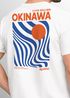 Backprint T-Shirt Herren Okinawa Japan Grafikshirt Retro Stil Minimalistisch Sommer Fashion Männer Baumwolle Neverless®preview