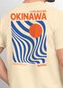Backprint T-Shirt Herren Okinawa Japan Grafikshirt Retro Stil Minimalistisch Sommer Fashion Männer Baumwolle Neverless®preview