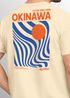 Backprint T-Shirt Herren Okinawa Japan Grafikshirt Retro Stil Minimalistisch Sommer Fashion Männer Baumwolle Neverless®preview