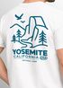 Backprint T-Shirt Herren Outdoor Illustration Grafik Kalifornien Yosemite Nationalpark Sommer Fashion Männer Neverless®preview