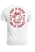 Backprint T-Shirt Herren Pizza Katze Spruch– Rückendruck im Comic-Stil – Printshirt Baumwolle Fashion Streetstyle Neverless®preview