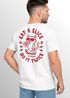 Backprint T-Shirt Herren Pizza Katze Spruch– Rückendruck im Comic-Stil – Printshirt Baumwolle Fashion Streetstyle Neverless®preview