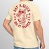 Backprint T-Shirt Herren Pizza Katze Spruch– Rückendruck im Comic-Stil – Printshirt Baumwolle Fashion Streetstyle Neverless®preview