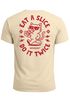 Backprint T-Shirt Herren Pizza Katze Spruch– Rückendruck im Comic-Stil – Printshirt Baumwolle Fashion Streetstyle Neverless®preview